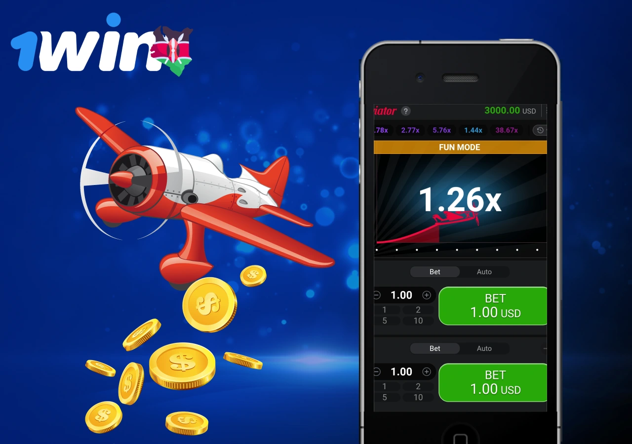 The bookmaker offers the most popular quick game Aviator