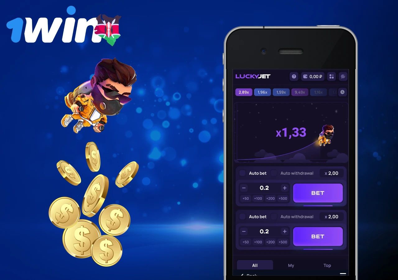 In the Crash game Lucky Jet, you can multiply your bet up to x200