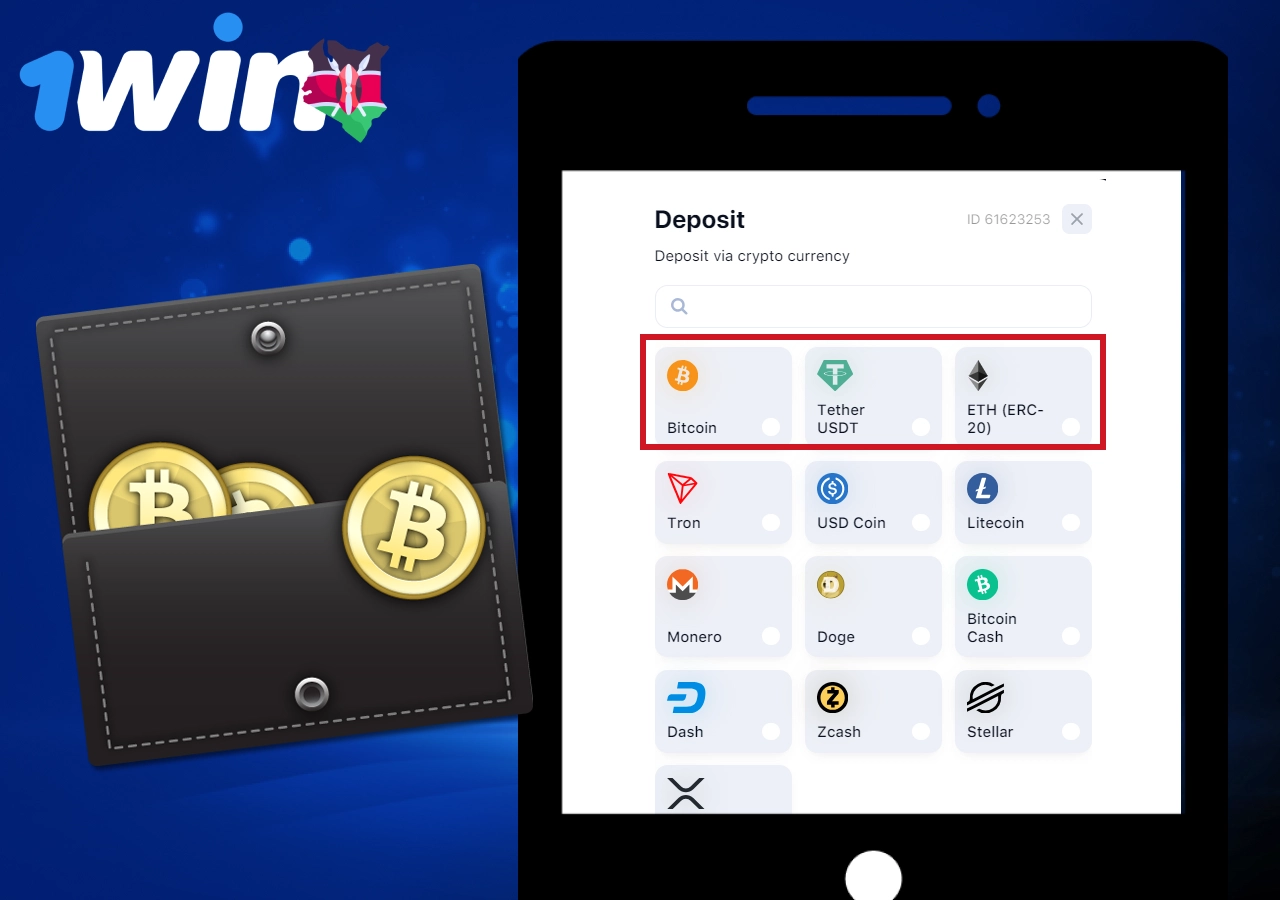 1win allows depositing via cryptocurrencies