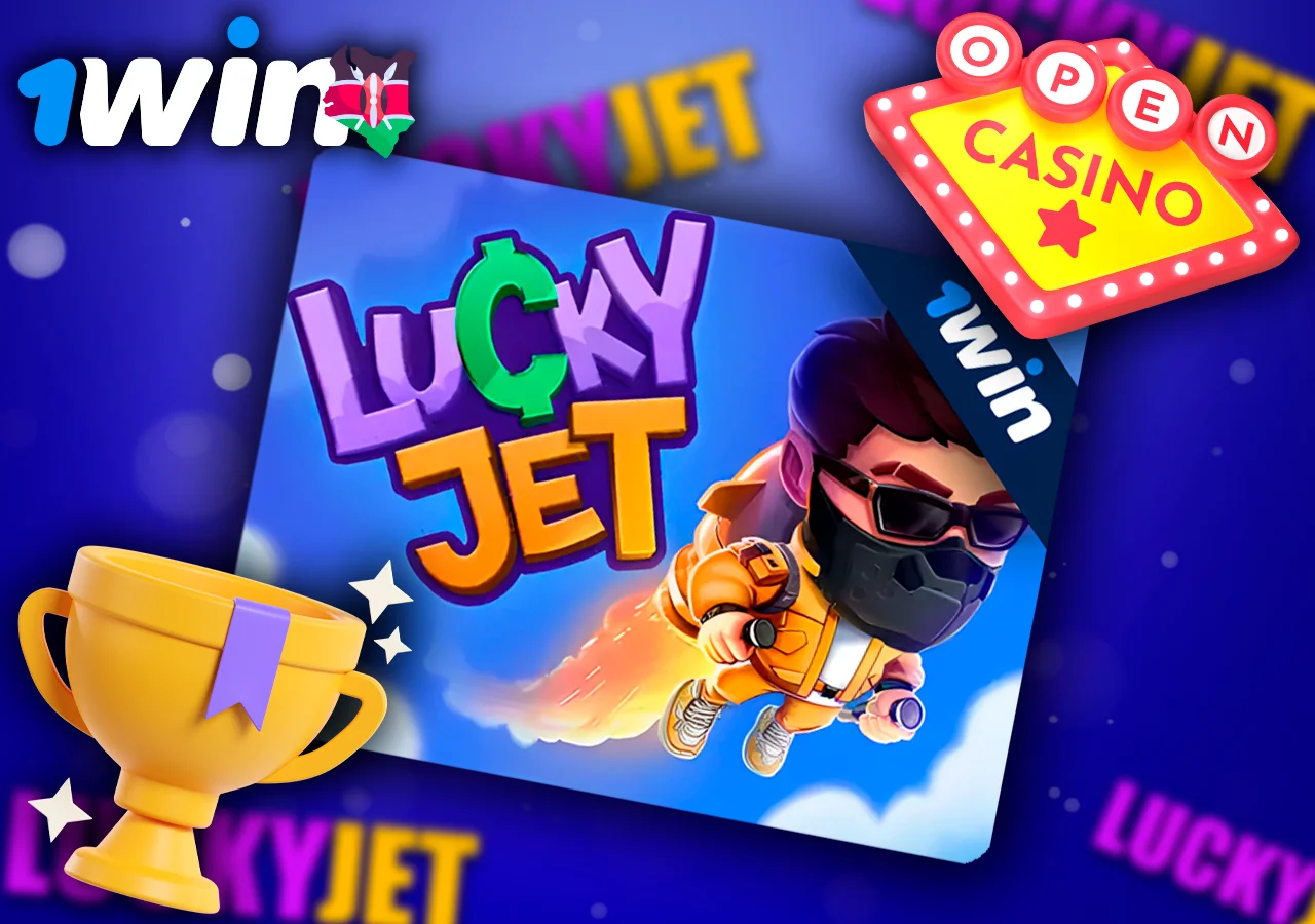 Lucky Jet Game on the 1Win Kenya betting site.